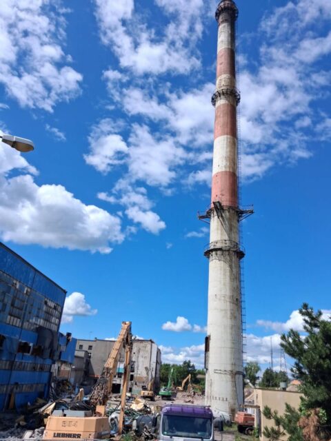 W sobotę runie 100-metrowy komin. Wyburzenia w elektrociepłowni na Jachcicach