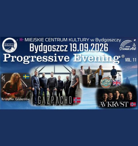 Progressive Evening - ten cykl koncertów rozpoczyna się w sali Miejskiego Centrum Kultury